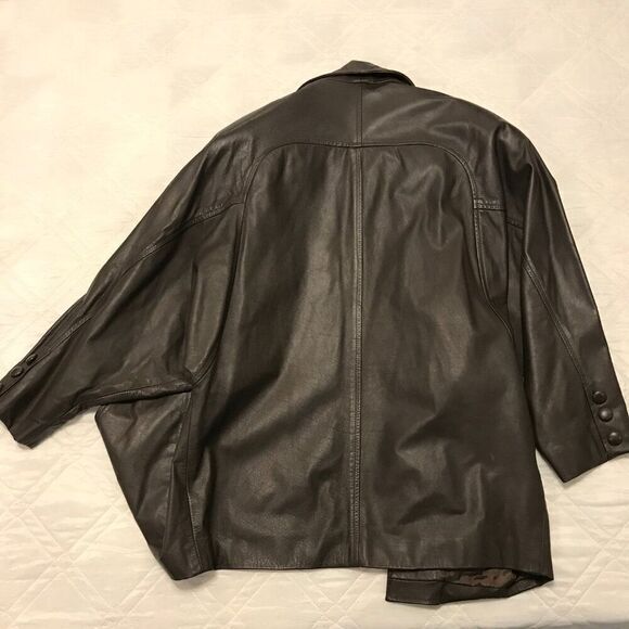 Vintage Gino di Giorgio single button leather jacket size‎ M - Picture 7 of 7